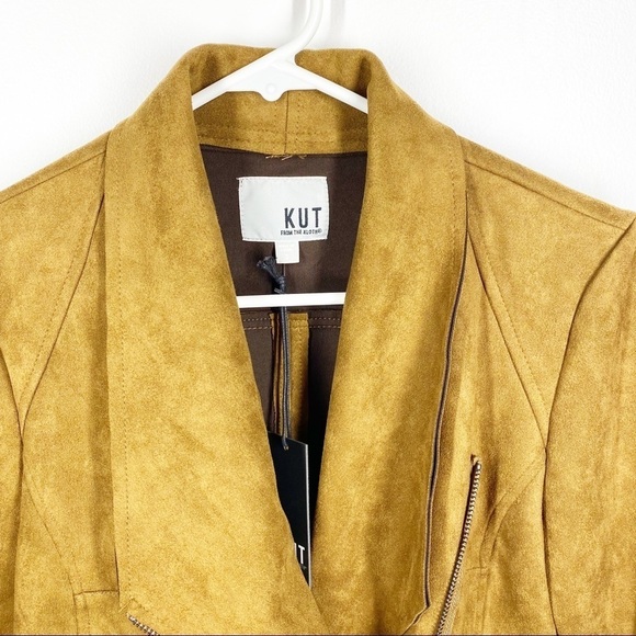 Kut From The Kloth Carina Faux Suede Drape Jacket NWT Size Small - Picture 4 of 10